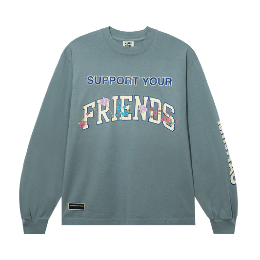 SUPPORT YOUR FRIENDS FLORAL X HM L/S TEE